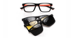 LUNETTES DE VUE enfant MAGIC 64 noir/orange - Vue de face