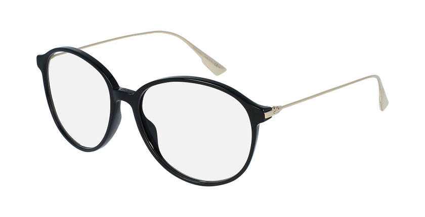 LUNETTES DE VUE femme SIGHTO2 noir/bleu - vue de 3/4