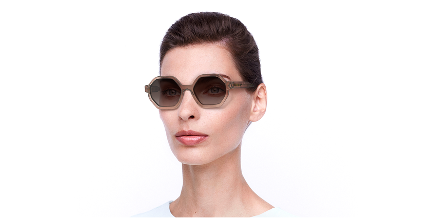 LUNETTES DE SOLEIL femme SHIRLEY 6455 gris - Vue de face