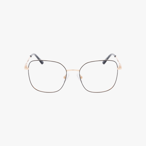 Lunettes de vue femme MANOLIA noir/dorée Vue de face