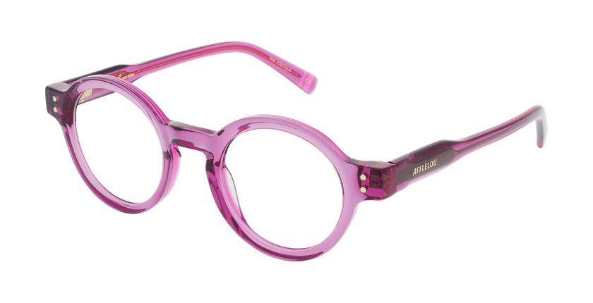 Lunettes de vue femme CARACTÈRES POÉTIQUE rose - Vue de face