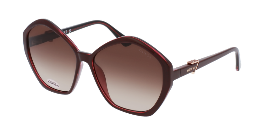 LUNETTES DE SOLEIL femme GU7813 rouge/marron - Vue de face