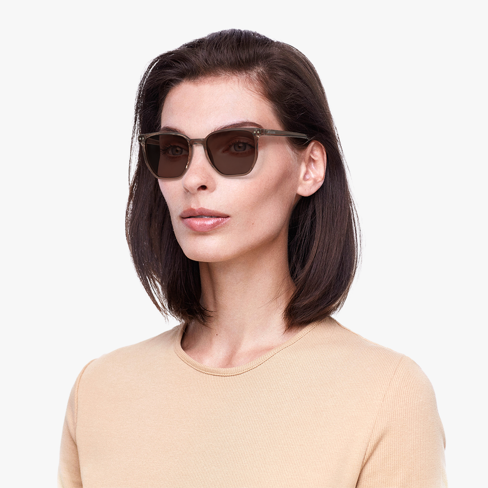 Lunettes de soleil AUSTIN marron - Vue de face