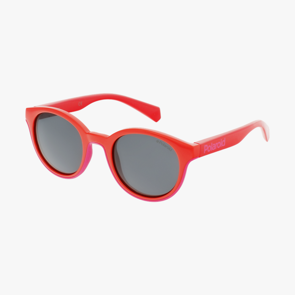 Lunettes de soleil enfant PLD 8036/S rouge - Vue de 3/4