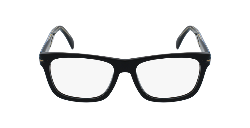 Lunettes de vue homme DB 7011 noir/bleu - Vue de face