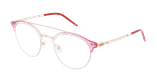Lunettes de vue femme MAGIC 199 rose/dorée - Vue de face