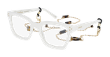 Lunettes de vue femme CARACTÈRES MYSTERIEUSE blanc - Vue de face