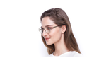Lunettes de vue MARC 272 dorée/marron - Vue de 3/4