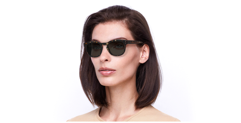 LUNETTES DE SOLEIL VIYAO écaille - Vue de face