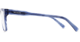 Lunettes de vue homme CARACTÈRES CURIEUX bleu/bleu cristal - Vue de face