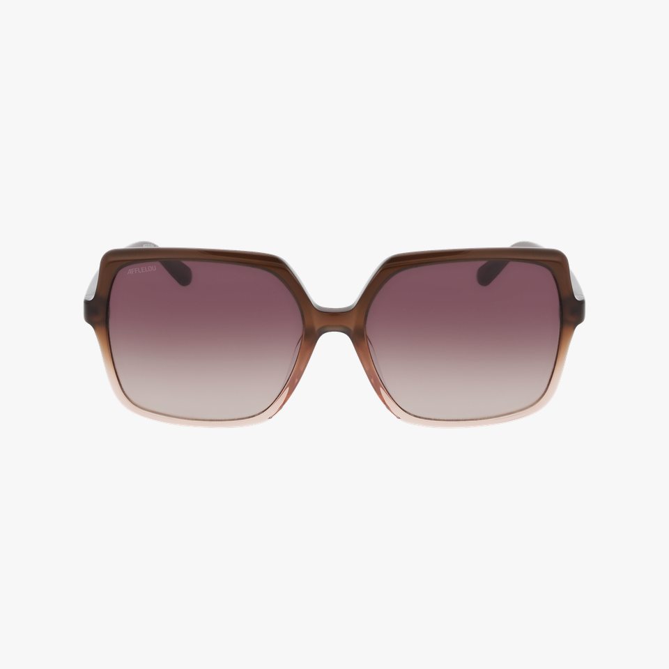 Lunettes de soleil femme OLBIA marron - Vue de face