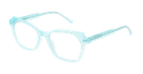 Lunettes de vue femme RZERO48 bleu - Vue de face