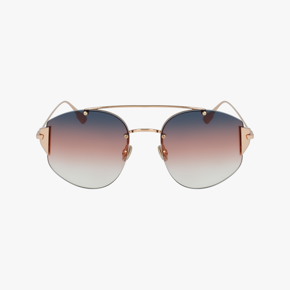 Lunettes de soleil femme DIORSTRONGER dorée - Vue de face