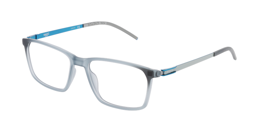Lunettes de vue homme MAGIC273 gris/bleu - Vue de face