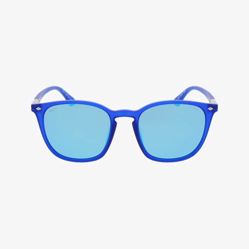 Lunettes de soleil homme NAT POLARIZED bleu/noir Vue de face