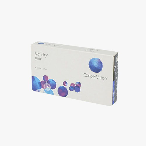 Lentilles de contact Biofinity® toric 6L - Vue de face
