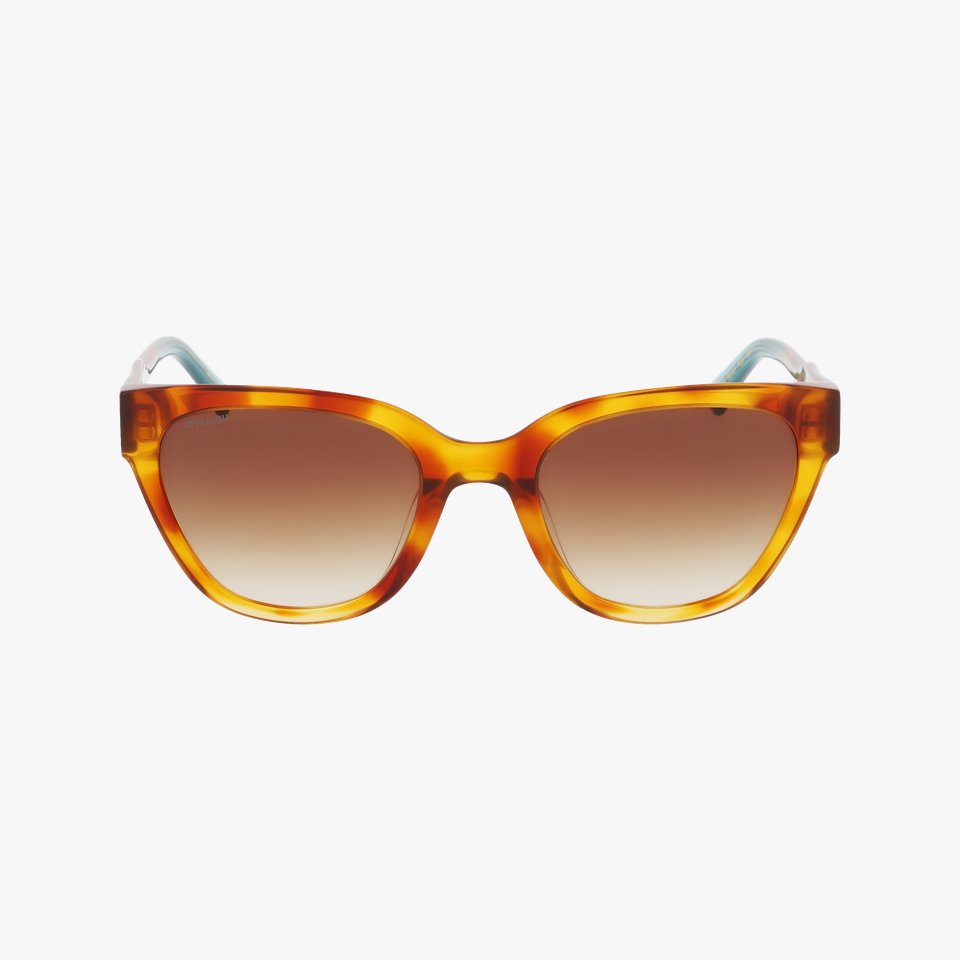 Lunettes de soleil femme DOUCE écaille - Vue de face