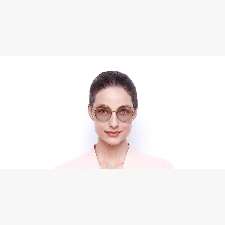 Lunettes de soleil femme CE155S dorée - Vue de face