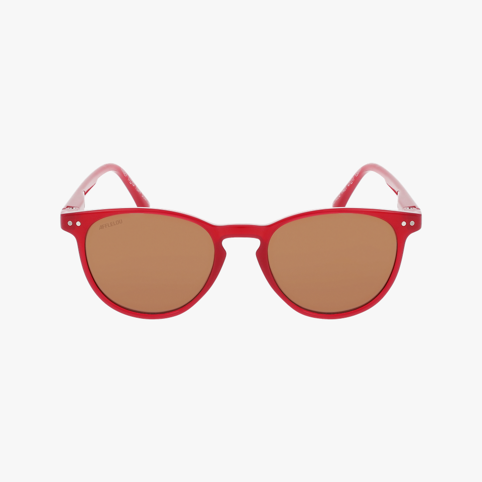 Lunettes de soleil enfant FELIZ rose - Vue de face