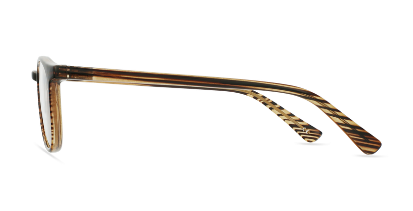 LUNETTES DE VUE enfant RZERO22 marron/marron marbré - Vue de face