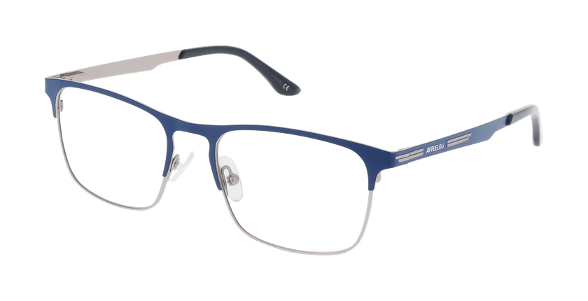 Lunettes de vue homme HUGOLIN bleu - Vue de face