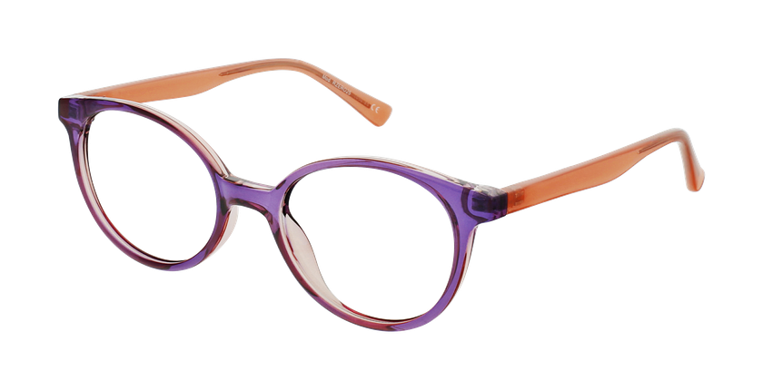 LUNETTES DE VUE enfant RZERO25 violet/rose - Vue de face