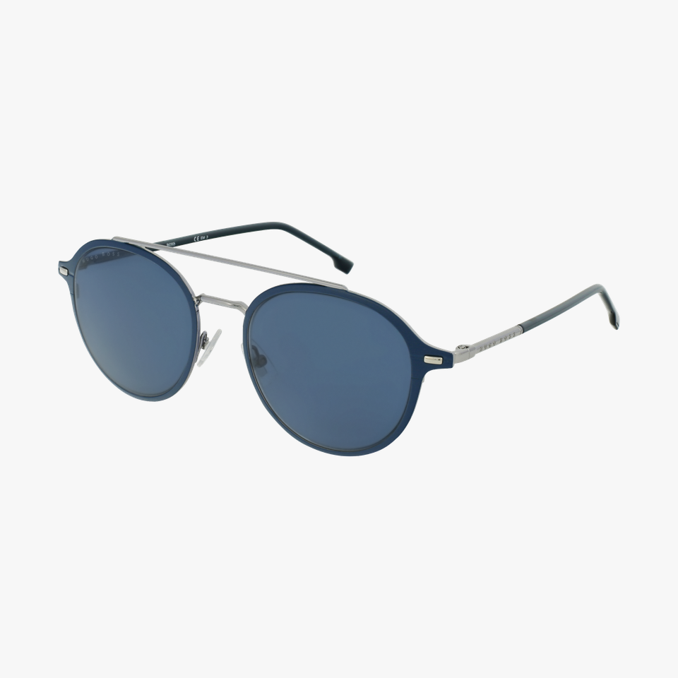 Lunettes de soleil homme 1179S argenté/bleu - Vue de côté