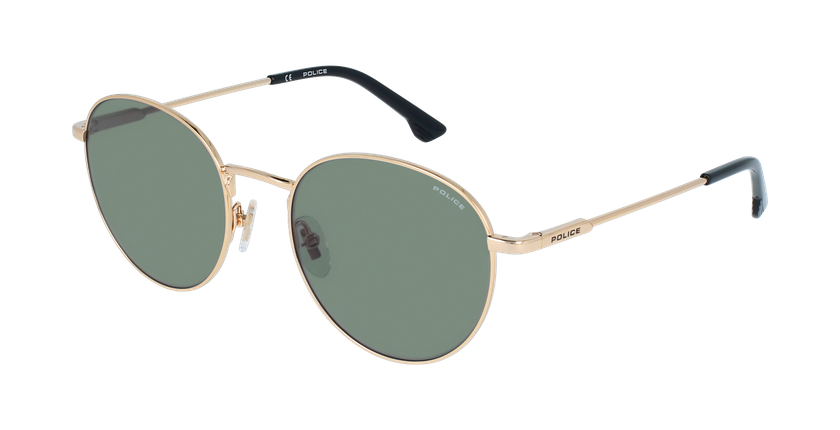 LUNETTES DE SOLEIL homme SPL971 doré - vue de 3/4