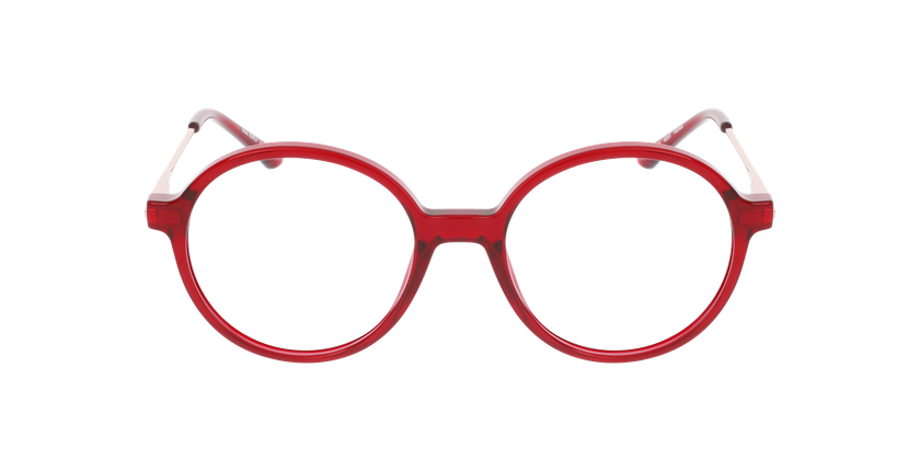 Lunettes de vue femme EMILY rouge - Vue de face