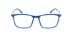 LUNETTES DE VUE homme MAGIC 124 CARBONE bleu/bleu / noir - Vue de face