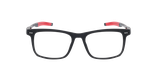 Lunettes de vue homme MAGIC268 noir/rouge - Vue de face