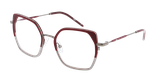 Lunettes de vue femme MAGIC222 rouge/gris - Vue de face