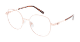 Lunettes de vue femme LOELIE rose - Vue de face