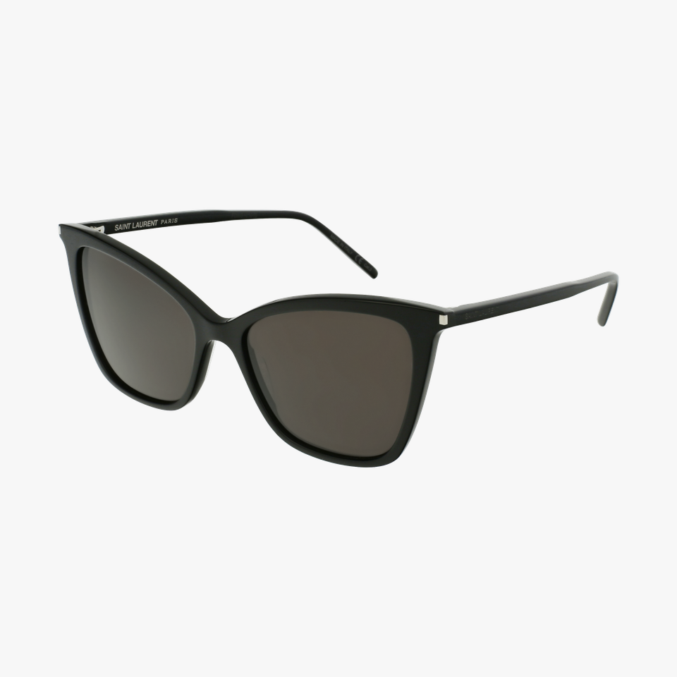 Lunettes de soleil femme SL 384 noir - Vue de 3/4