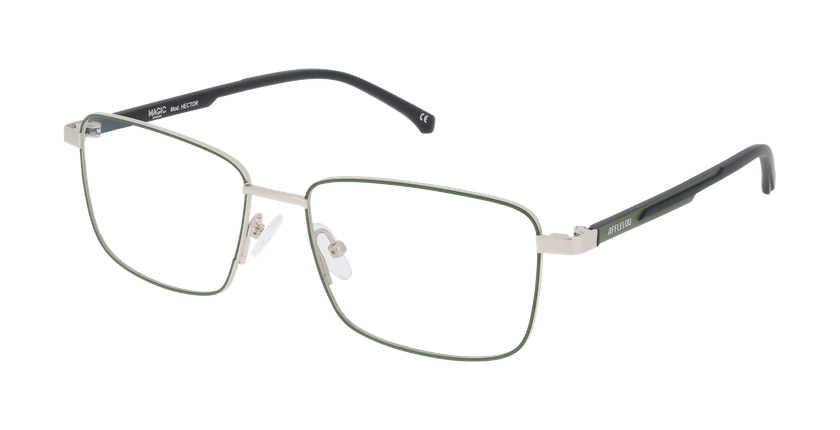 Lunettes de vue homme HECTOR vert - Vue de face