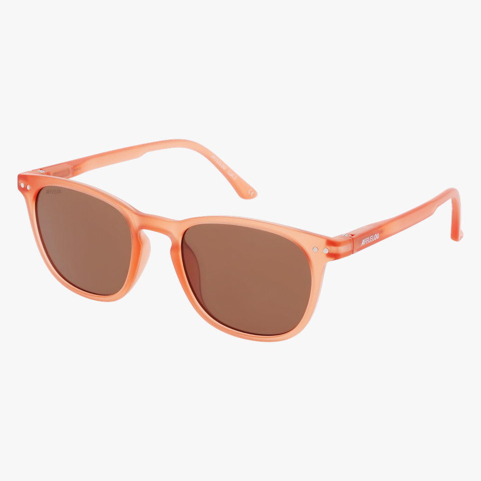 Lunettes de soleil enfant VALME orange - Vue de face