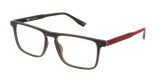 Lunettes de vue homme ERNEST marron/bordeaux - Vue de face