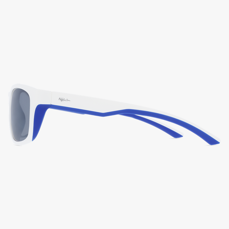 Lunettes de soleil SAIL POLARIZED blanc/bleu - Vue de face