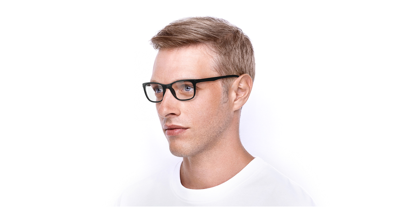 Lunettes de vue homme V1974 noir/gris - Vue de 3/4