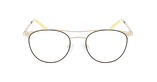 Lunettes de vue femme MAGIC 151 noir/dorée - Vue de face