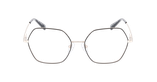 Lunettes de vue femme KIARA noir/dorée - Vue de face