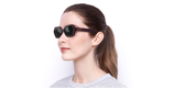 LUNETTES DE SOLEIL femme ROSELYN bleu cristal - vue de 3/4