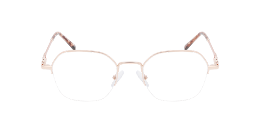 Lunettes de vue femme AMALIA dorée - Vue de face