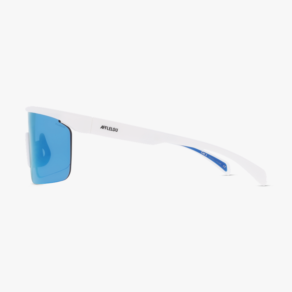 Lunettes de soleil CANYON POLARIZED blanc - Vue de face