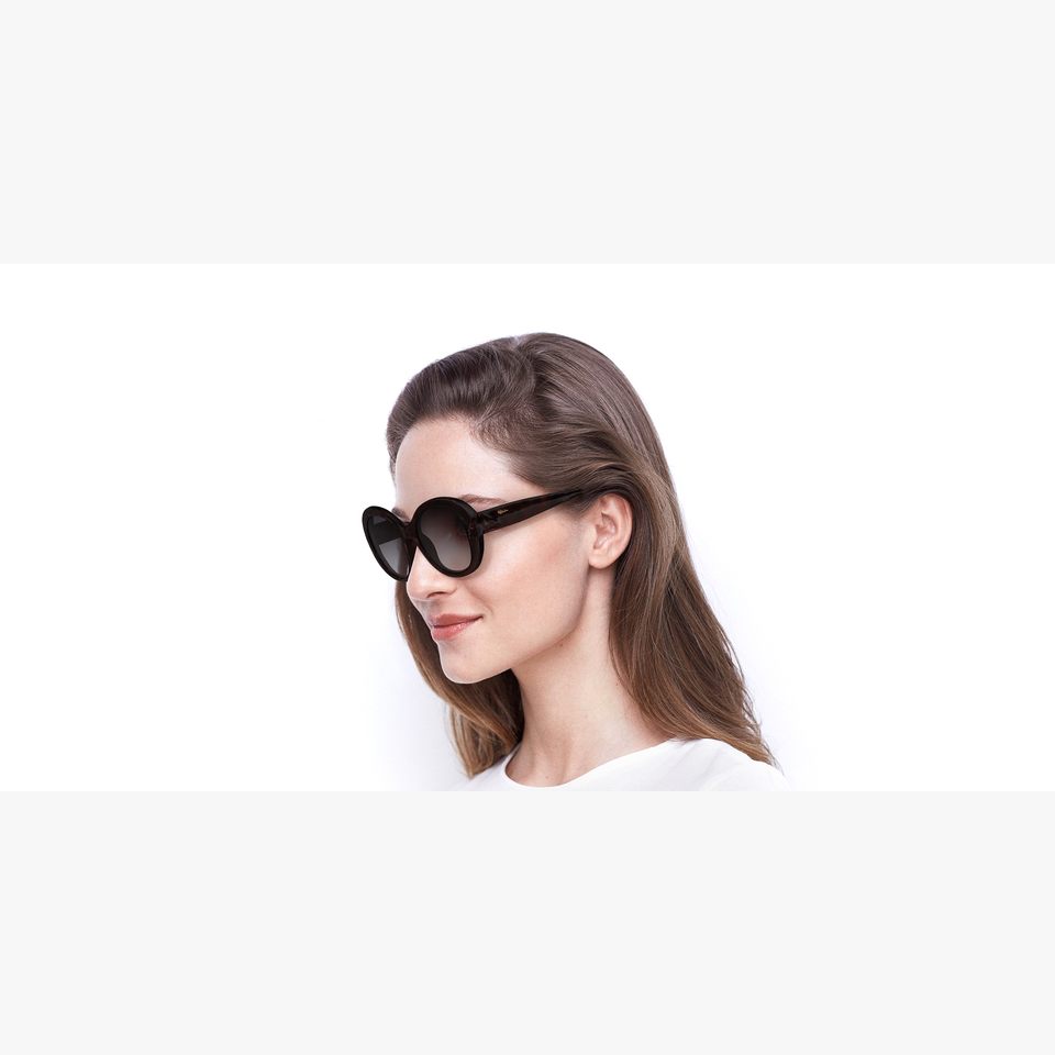Lunettes de soleil femme VITA écaille - Vue de face
