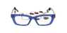 LUNETTES DE VUE femme CREATIVE bleu/violet