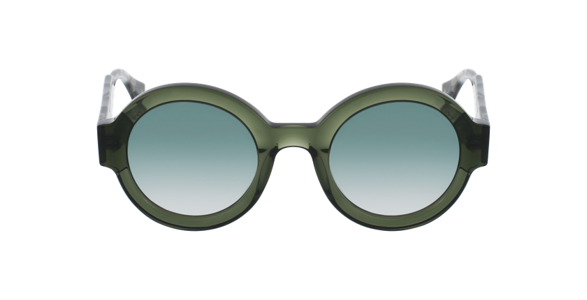 LUNETTES DE SOLEIL femme LAURA 6454 vert - Vue de face