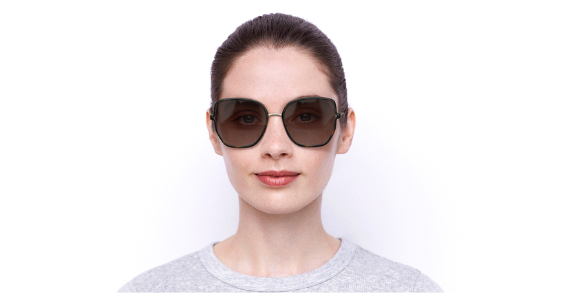 LUNETTES DE SOLEIL femme 1392/S doré - Vue de face