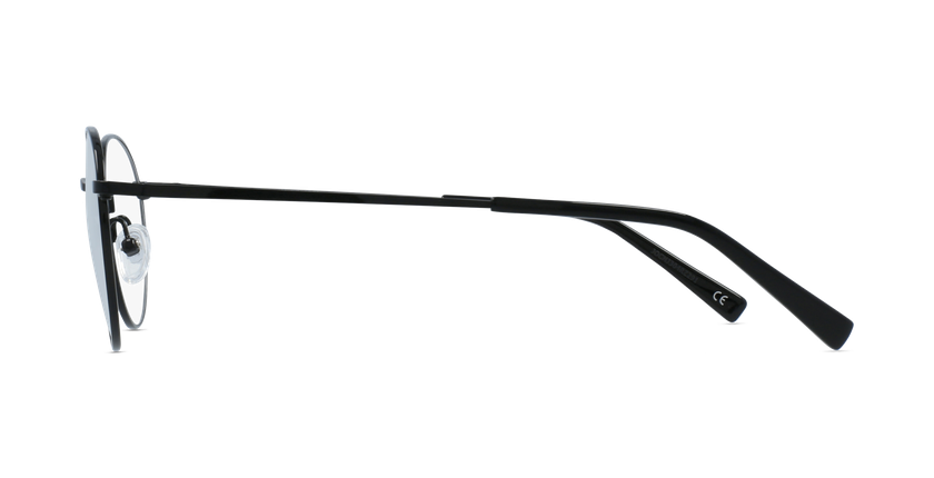 Lunettes de vue femme RZERO8 noir - Vue de côté