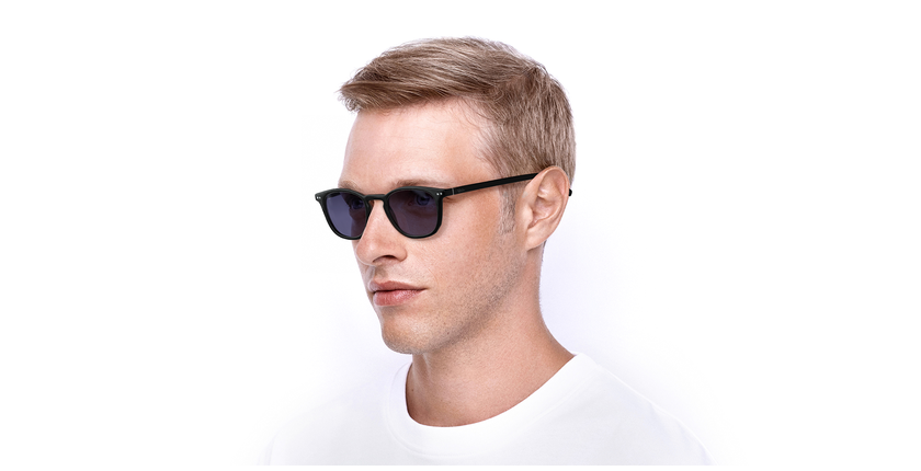 Lunettes de vue FORTY solaire Noire +1.00 noir - Vue de 3/4